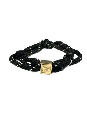 Miu Miu Bracelet Black White Gold